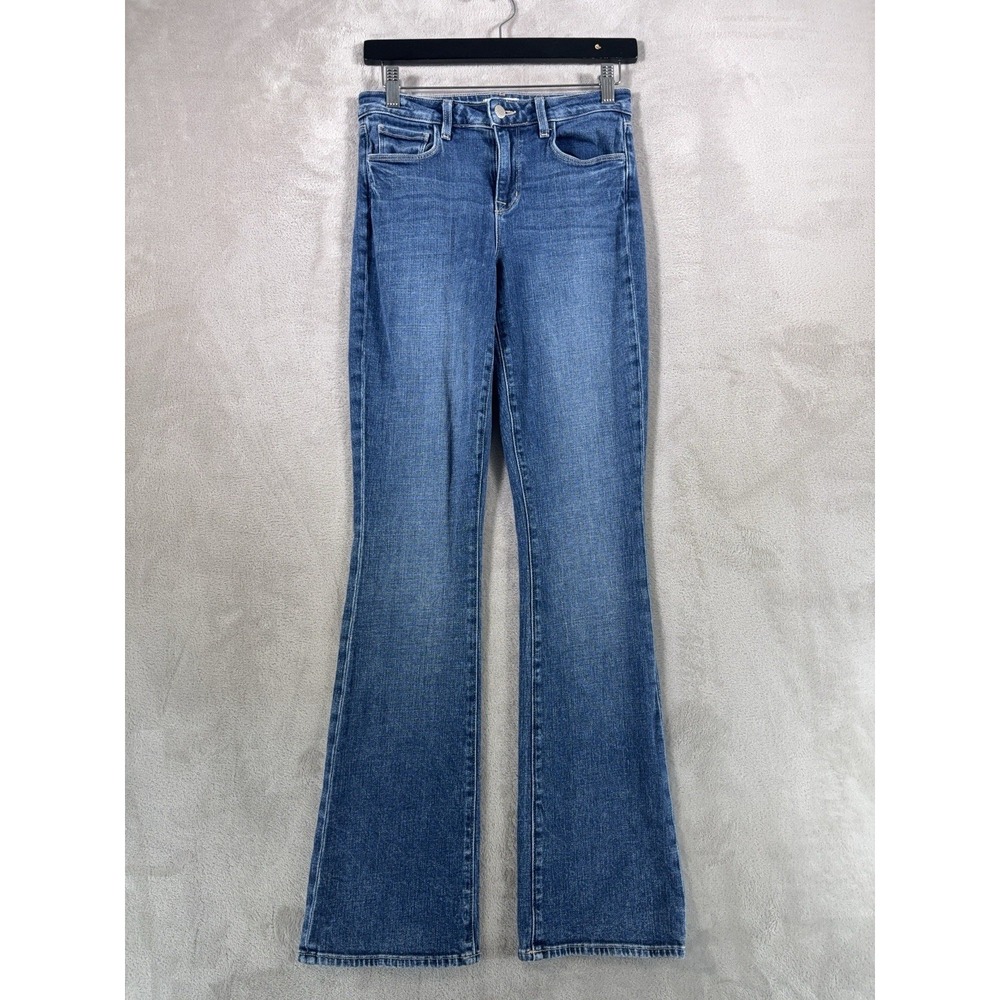 L'AGENCE Flare Jeans Womens 26x32 Blue High Rise Stretch Medium Wash Denim